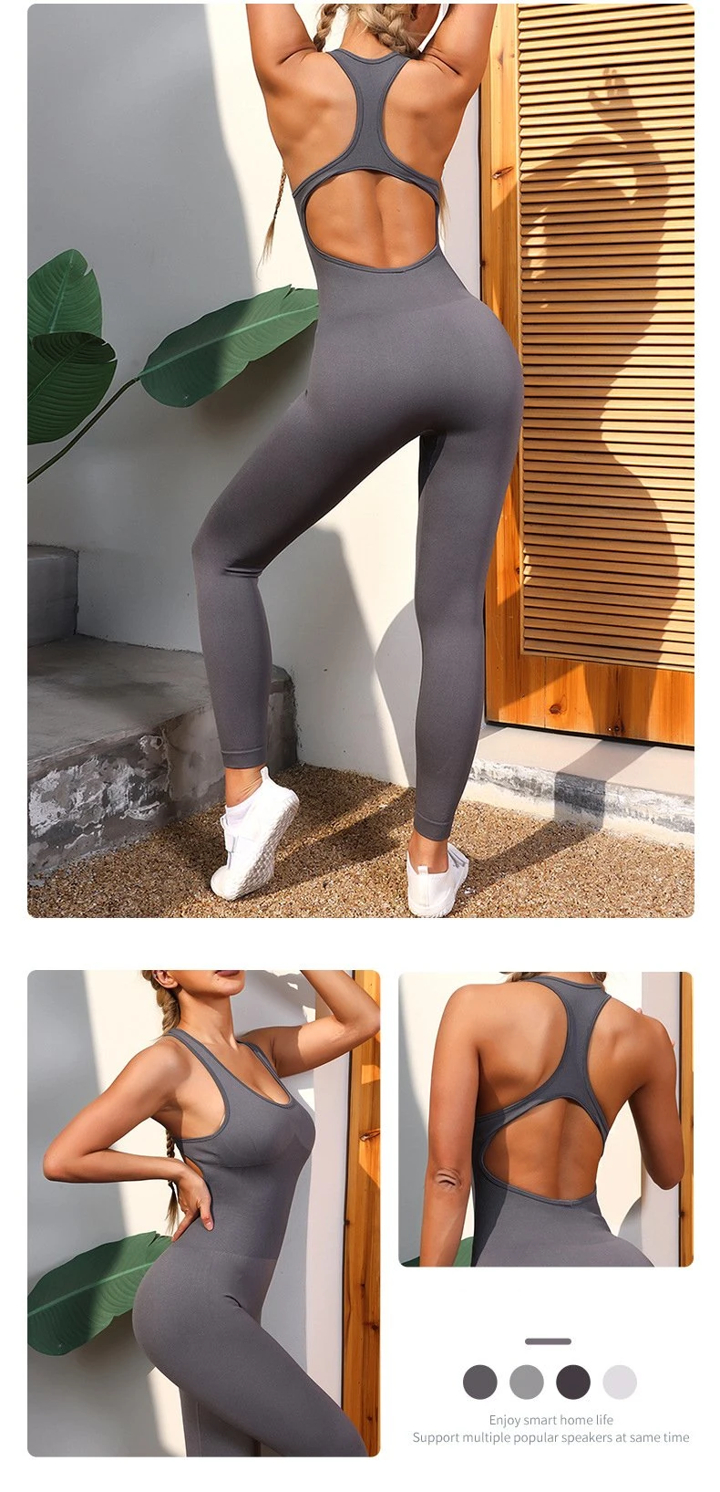 New Arrival Women Gym Wear Seamless Yoga Set Activewear Workout Sports Bodysuit