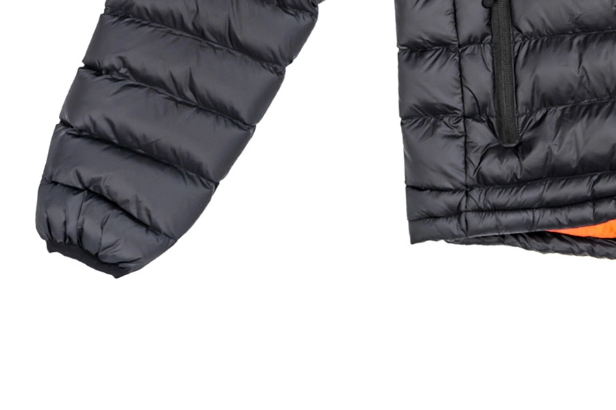 Men Winter Puffer Padded Jacket Solid Color Casual Wear Outerwear