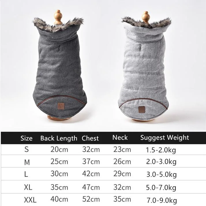 Wholesale Pet Supply Dog Jacket Coldproof Fleece Lined Dog Coat Pet Product High Neck Warm Outdoor Winter Adventuresnowproof Cold Resistant Pet Dog Coat