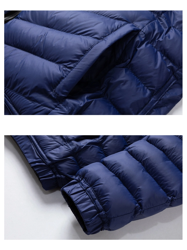 Wholesale European and American Men′ S Winter Jacket Removable Hood Reversible Jacket Casual Men′ S Outerwear